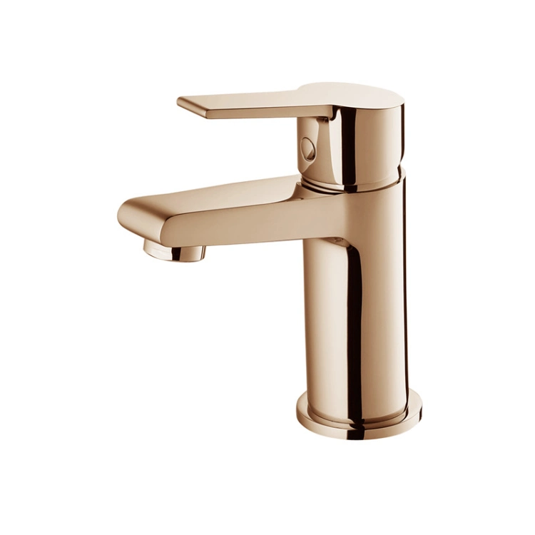 Sanipro Bathroom Brass Chrome Vanity Basin Faucet Rose Golden Color