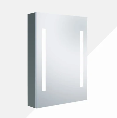 Aluminium LED Lighting Recessed Medicine Mirror Cabinet